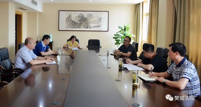 市中院党组副书记、副院长杨建强一行到樊城区法院开展执行工作调研  照片1.jpg
